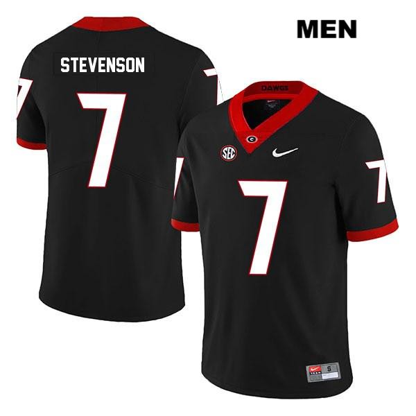 Georgia Bulldogs Men's Tyrique Stevenson #7 NCAA Legend Authentic Black Nike Stitched College Football Jersey QGE4756CT